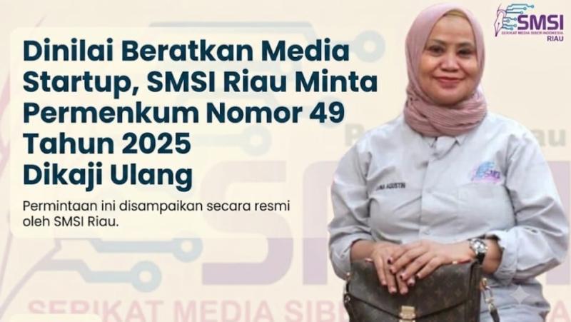 SMSI Riau Minta Permenkum Nomor 49 Tahun 2025 Dikaji Ulang